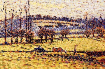 地味なシーン Painting - バザンクールの草原 カミーユ・ピサロ 風景